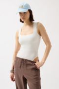 Kare Yaka Kalın Askılı Bodysuit resmi